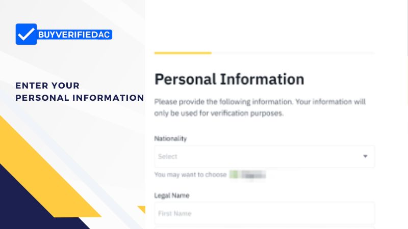 Enter your personal information